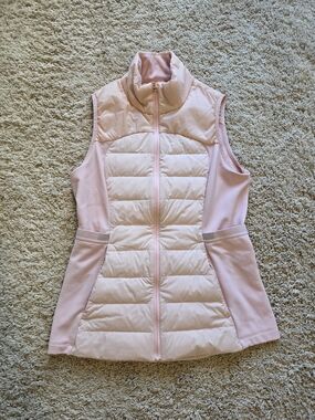 lululemon athletica Pale Pink Quilted Hybrid Vest